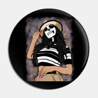 chola skull Pin