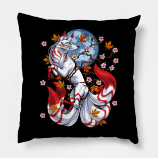 Kitsune Japanese Fox Pillow