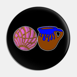 Concha Y Cafecito Pin