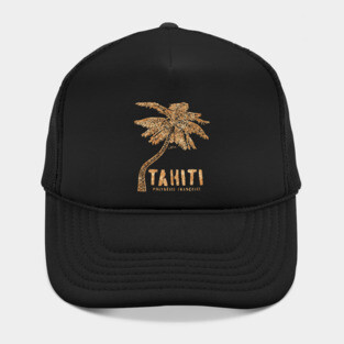 Tahiti, French Polynesia, Palm Tree Hat
