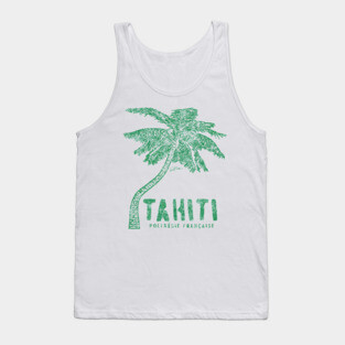 Tahiti, French Polynesia, Palm Tree Tank Top