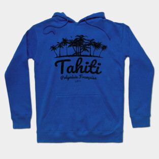 Tahiti, French Polynesia, Palm Trees Hoodie