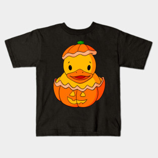 Jack O' Lantern Rubber Duck Kids T-Shirt