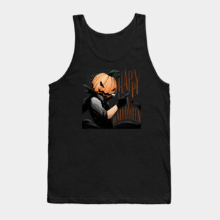 Pumpkin Head King - Happy Halloween Tank Top