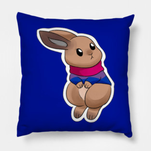 bisexual bunny Pillow