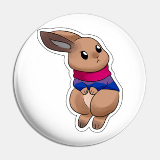 bisexual bunny Pin