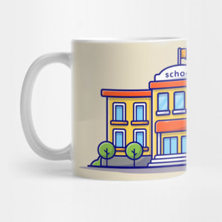 School Building Mug