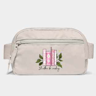 I'd rather be reading - pink Bag