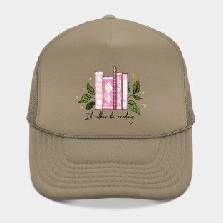 I'd rather be reading - pink Hat