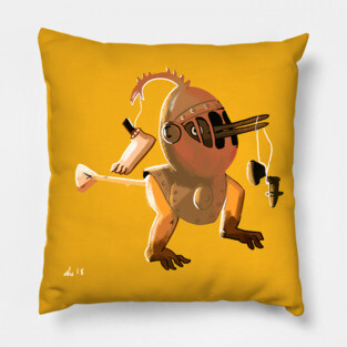Hieronymus Bosch Bird Demon Pillow