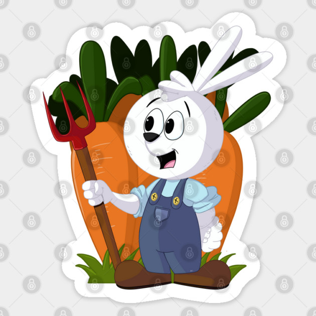 RABBIT FARMER Sticker by droidmonkey