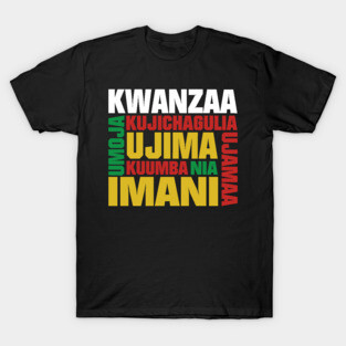 Kwanzaa 7 Principles T-Shirt