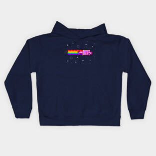 Nyan Axolotl Kids Hoodie