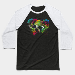 Technicolor Koala Baseball T-Shirt