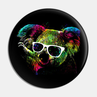 Technicolor Koala Pin