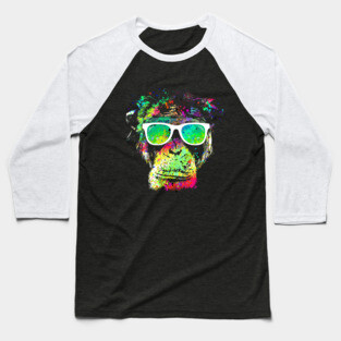 Technicolor Monkey Baseball T-Shirt