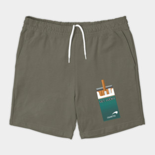 Funny Cigarette Get Lucky Quote Shorts