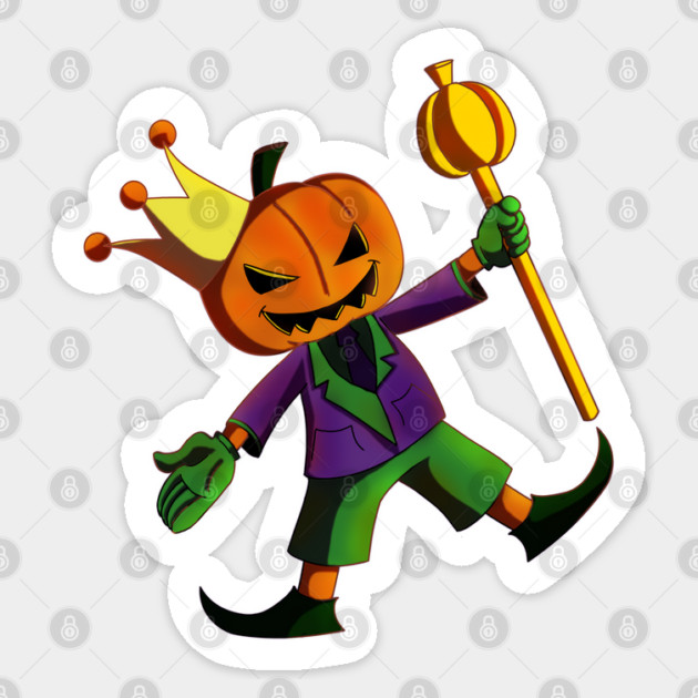 THE PUMPKIN KING Sticker by droidmonkey