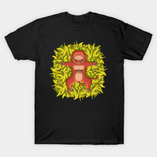 Monkey and Lots of bananas T-Shirt