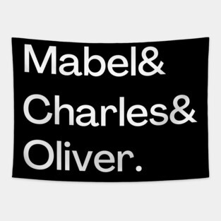 Mabel & Charles & Oliver Only Murders Tapestry