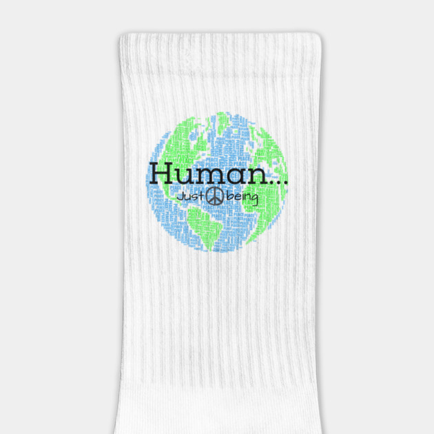 Human...Just Being with Peace sign by Desert Hippie Designs
