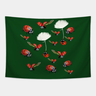 Ladybugs Flight Tapestry
