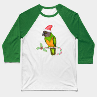 Senegal parrot Christmas style Baseball T-Shirt