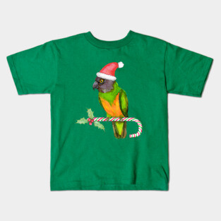 Senegal parrot Christmas style Kids T-Shirt