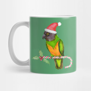 Senegal parrot Christmas style Mug