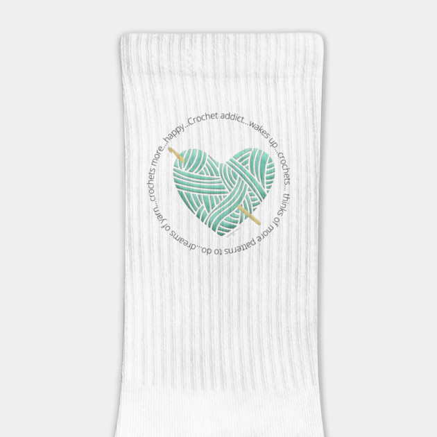 Crochet Addict Heart by Desert Hippie Designs