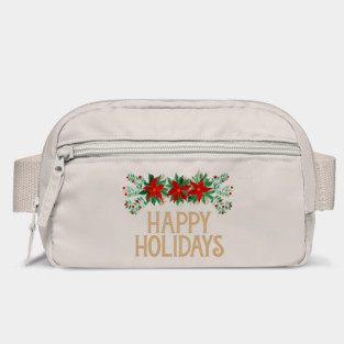 Happy Holidays with Poinsettias Bag