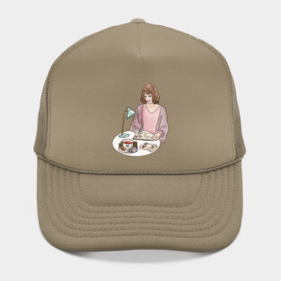Writing girl Hat