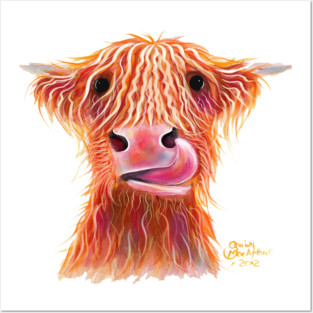 SCoTTiSH HiGHLaND CoW ' GaRLiC ' Posters and Art