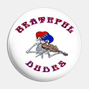 Dude FiddlerHead Pin