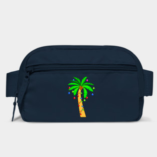 Tropical Palm Tree Decorated for Christmas Bag