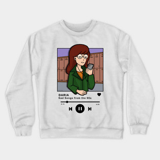 Daria Playlist Crewneck Sweatshirt