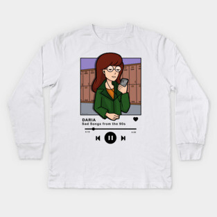 Daria Playlist Kids Long Sleeve T-Shirt