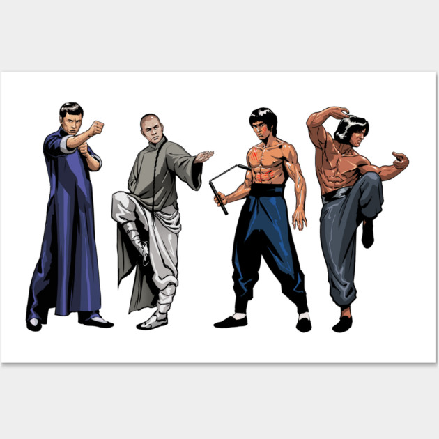 Kung Fu Legends Wall Art by ohshirtdotnet
