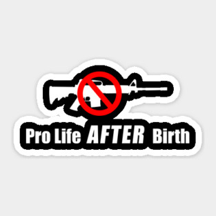 Pro Life After Birth Sticker