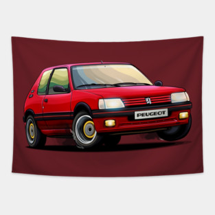 Peugeot 205 Red Tapestry