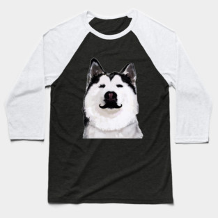 Husky Dog Baseball T-Shirt
