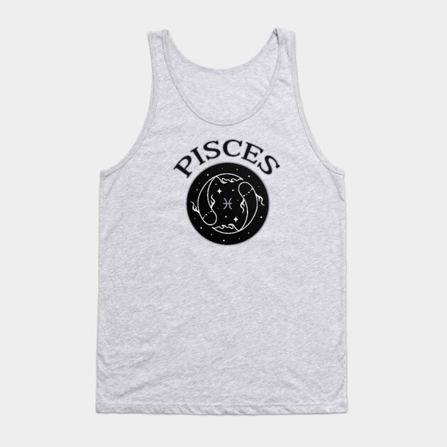 Pisces Star Sign Zodiac Horoscope Cheeky Witch® Tank Top by Cheeky Witch