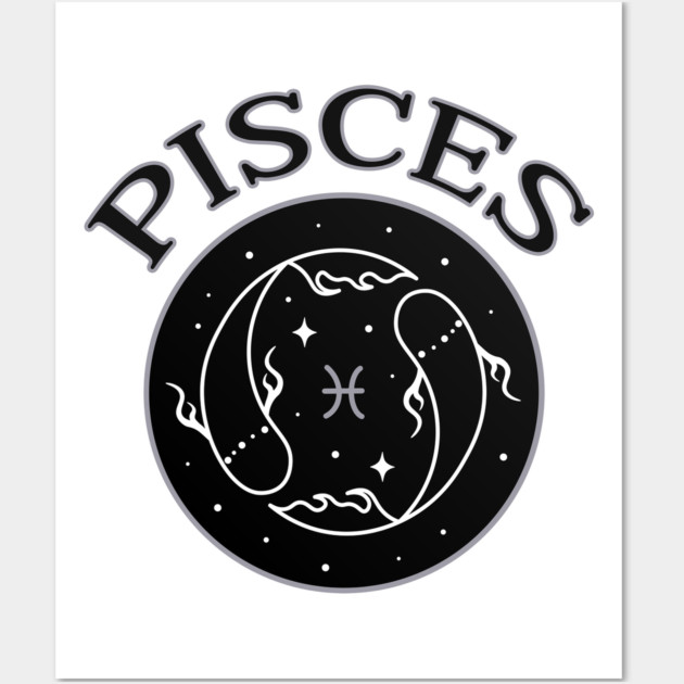 Pisces Star Sign Zodiac Horoscope Cheeky Witch® Wall Art by Cheeky Witch