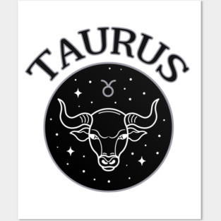 Taurus Star Sign Zodiac Horoscope Cheeky Witch® Posters and Art