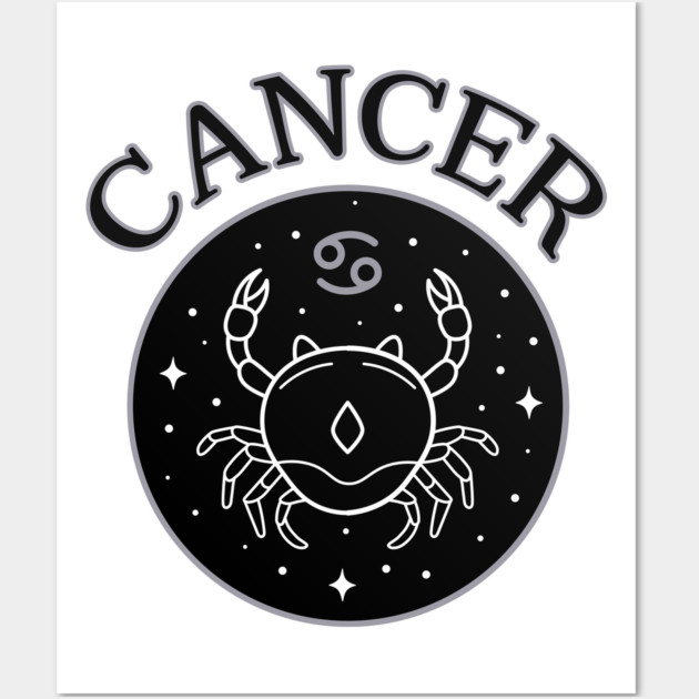 Cancer Star Sign Zodiac Horoscope Cheeky Witch® Wall Art by Cheeky Witch