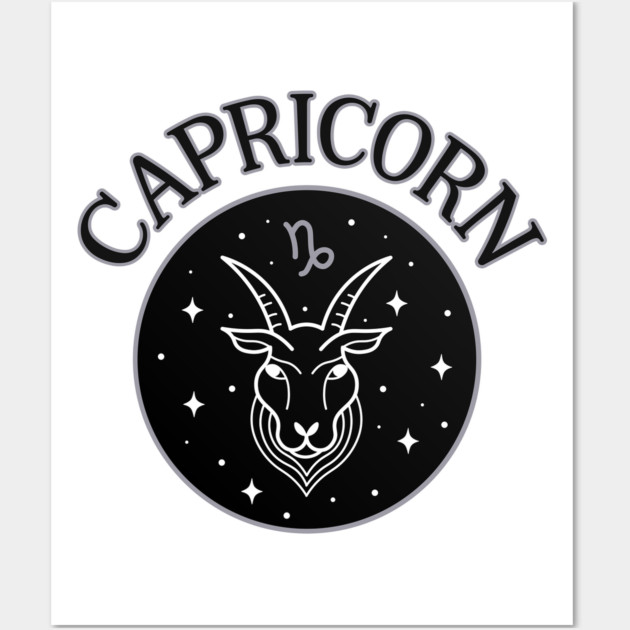 Capricorn Star Sign Zodiac Horoscope Cheeky Witch® Wall Art by Cheeky Witch