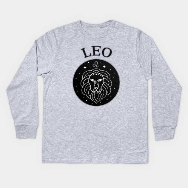 Leo Star Sign Zodiac Horoscope Cheeky Witch® Kids Long Sleeve T-Shirt by Cheeky Witch