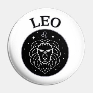 Leo Star Sign Zodiac Horoscope Cheeky Witch® Pin