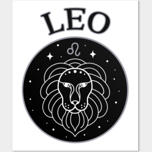 Leo Star Sign Zodiac Horoscope Cheeky Witch® Posters and Art
