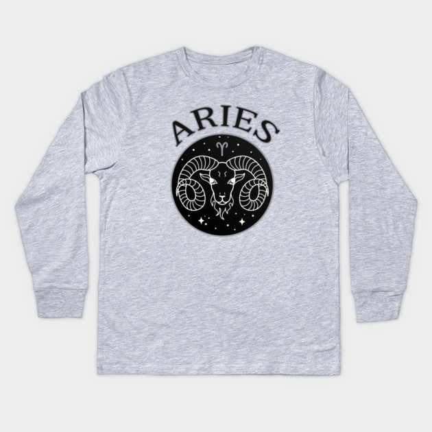 Aries Star Sign Zodiac Horoscope Cheeky Witch® Kids Long Sleeve T-Shirt by Cheeky Witch